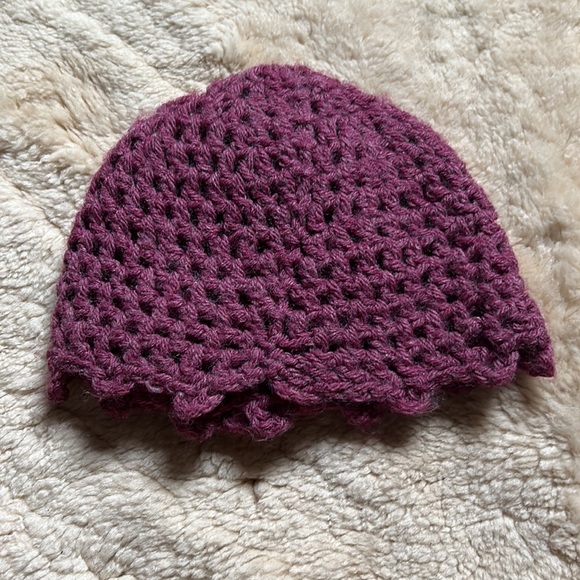 Beautiful crochet big flower hat main image 4